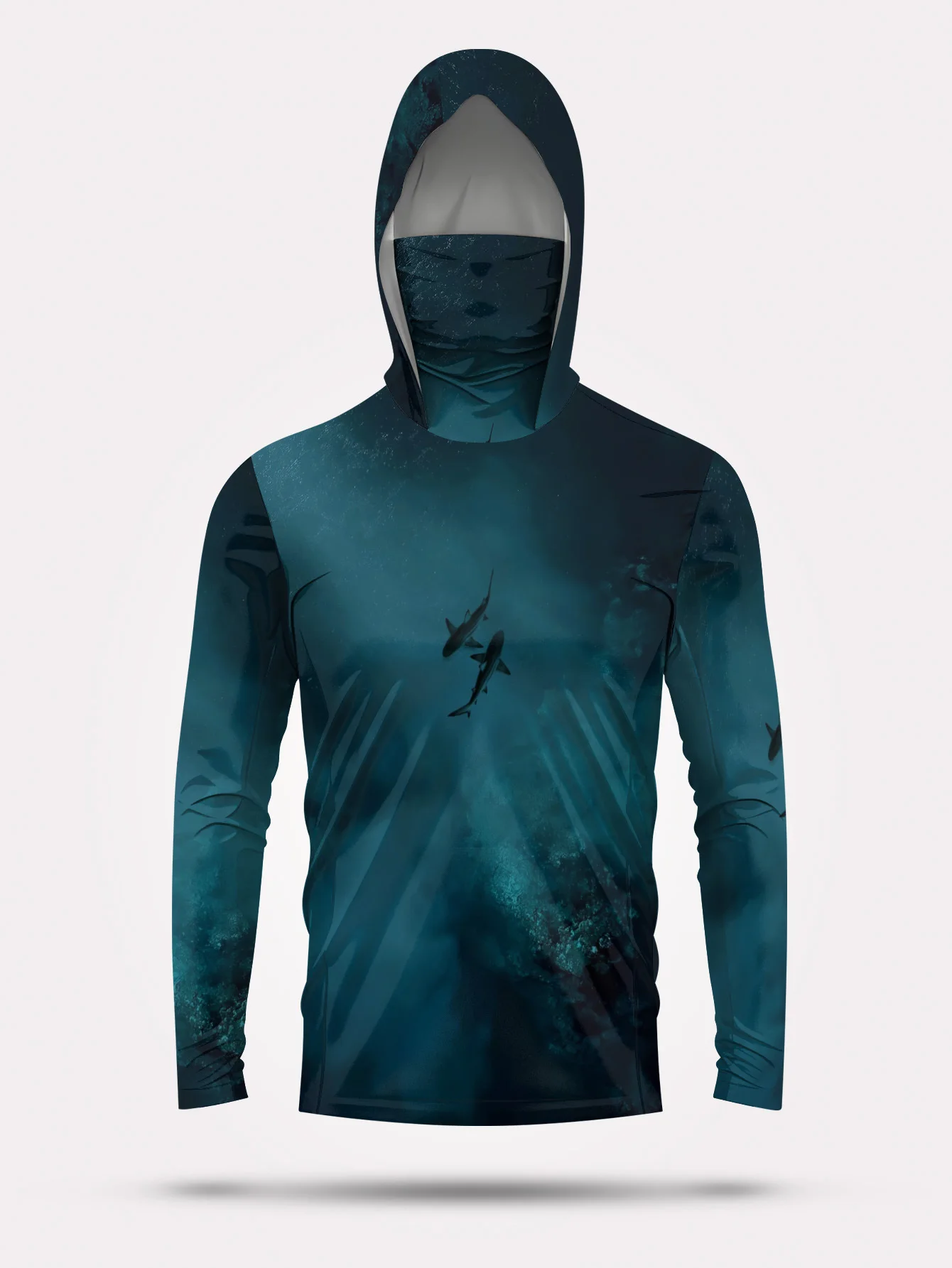 Hoodie Pancing Pria UPF50+ den - Fishing Mask Sun Protection ulasan dan harga