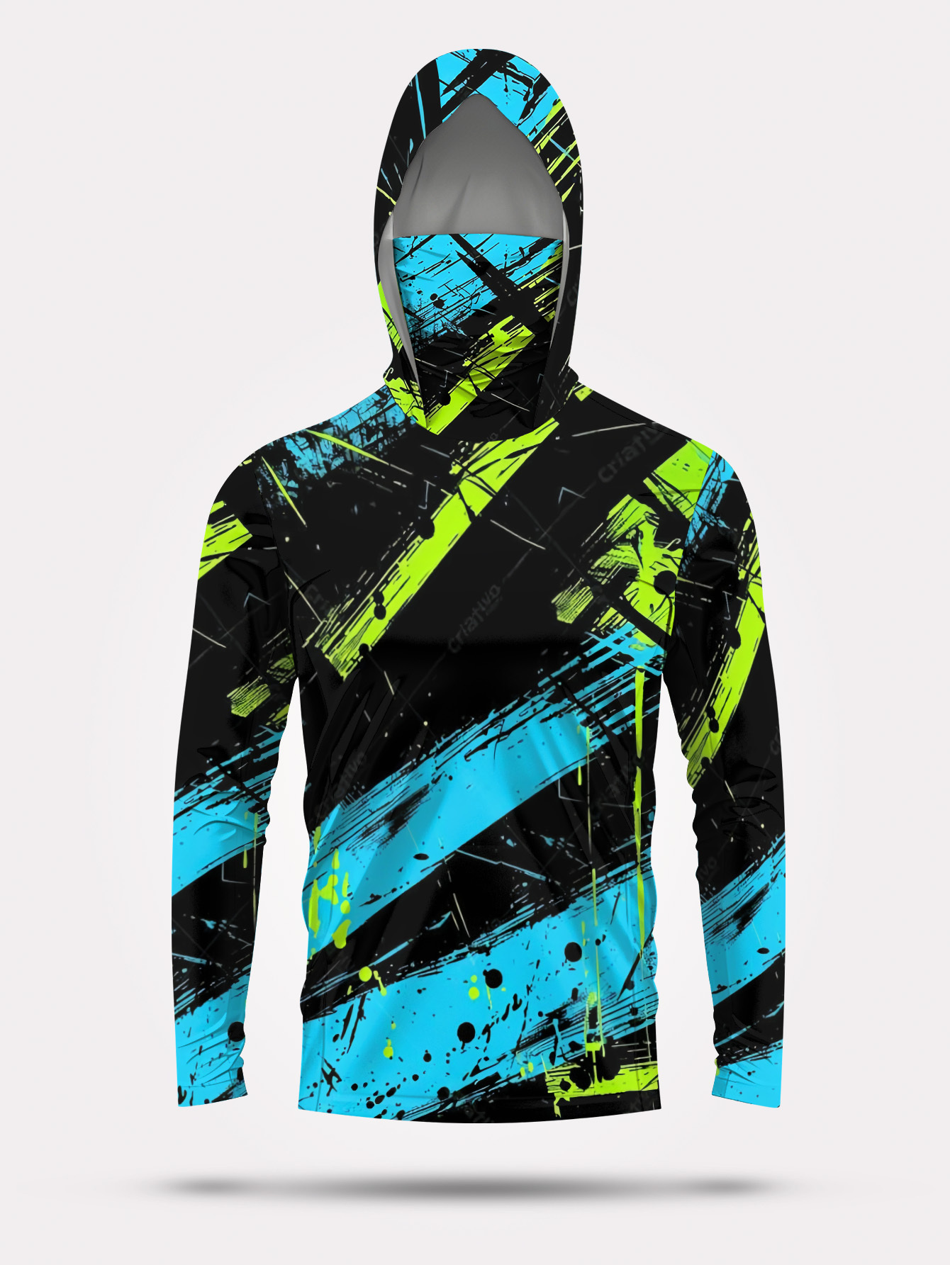 Jaket Hoodie Pria Lengan Panja - Fishing Shirt Uv Protection ulasan dan harga