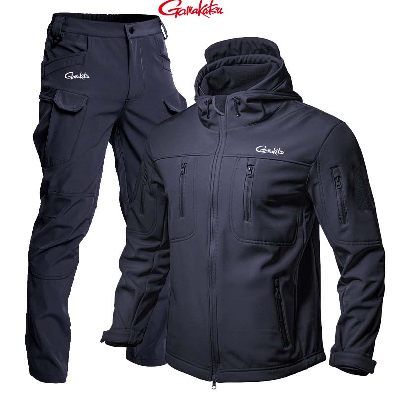 Gamakatsu Pakaian Seragam Pria - Fishing Rain Suit ulasan dan harga