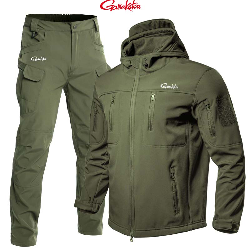 Gamakatsu Pakaian Seragam Pria - Fishing Rain Suit ulasan dan harga